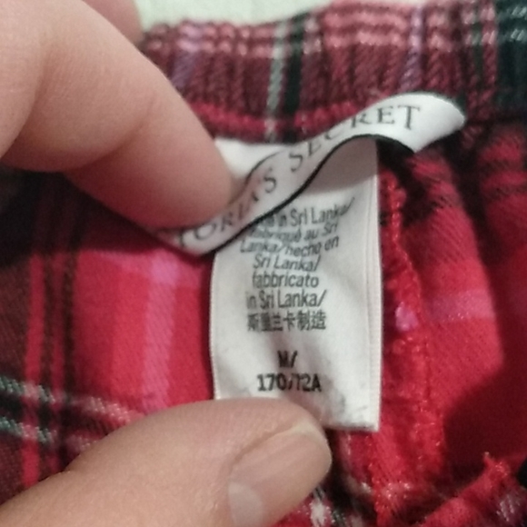 VS red plaid pajama pants - Picture 2 of 6